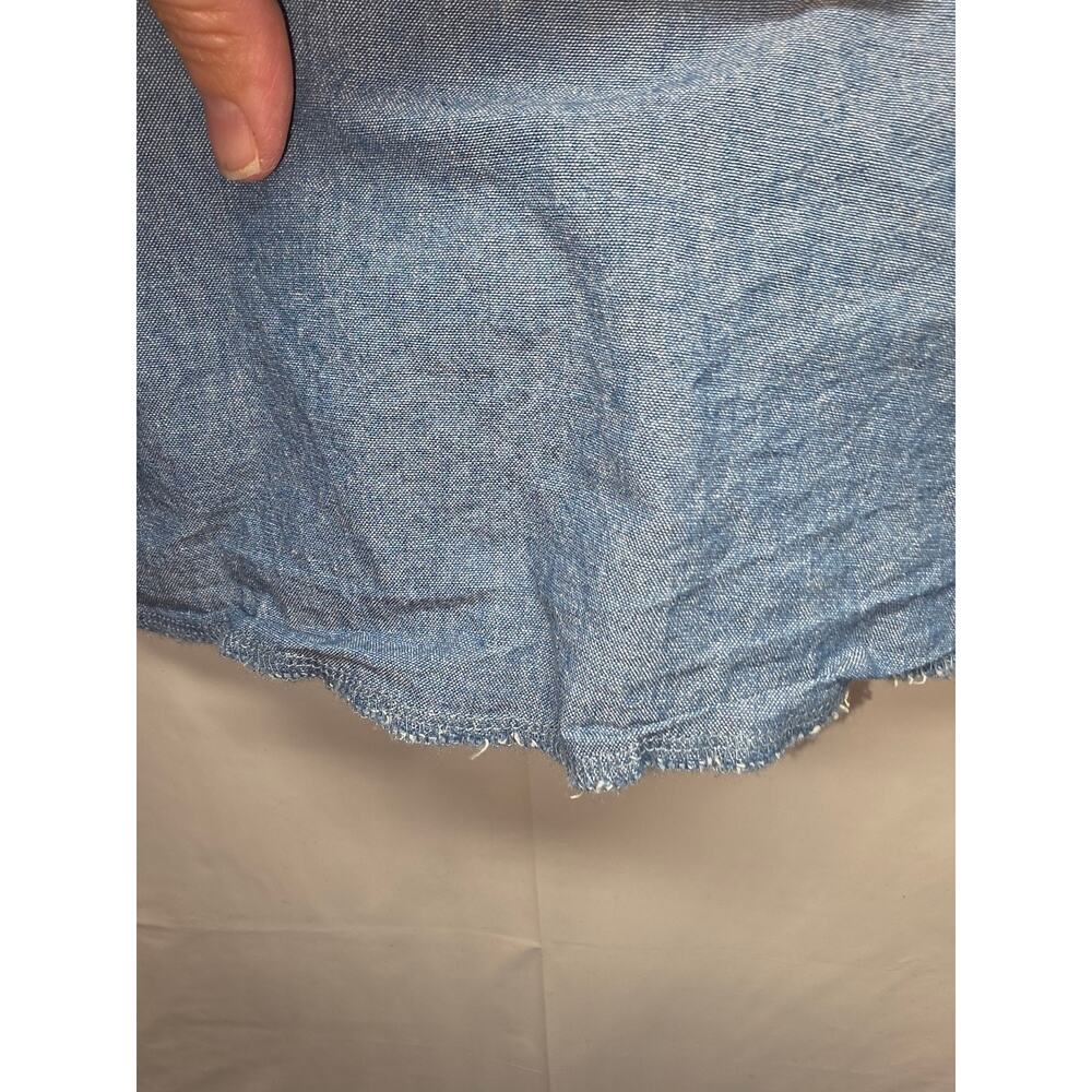 Wrangler Men's XL Blue Western Pearl Snap Shirt Long Sleeve Cowboy Chambray - Picture 8 of 10